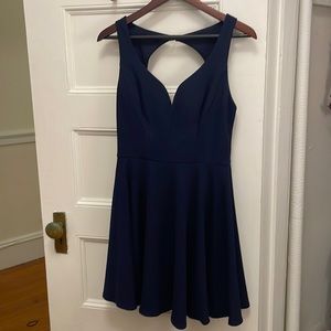 Navy formal a-line dress